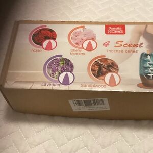 4-Scent Incense Cones - Rose, Cherry Blossom, Lavender, Sandalwood
